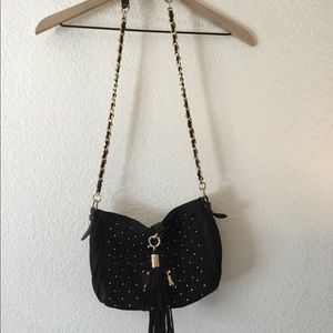 Juicy Couture black crossbody with gold detail